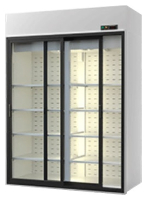 Шкаф холодильный ENTECO MASTER СЛУЧЬ 1400 ШС с дверьми-купе 